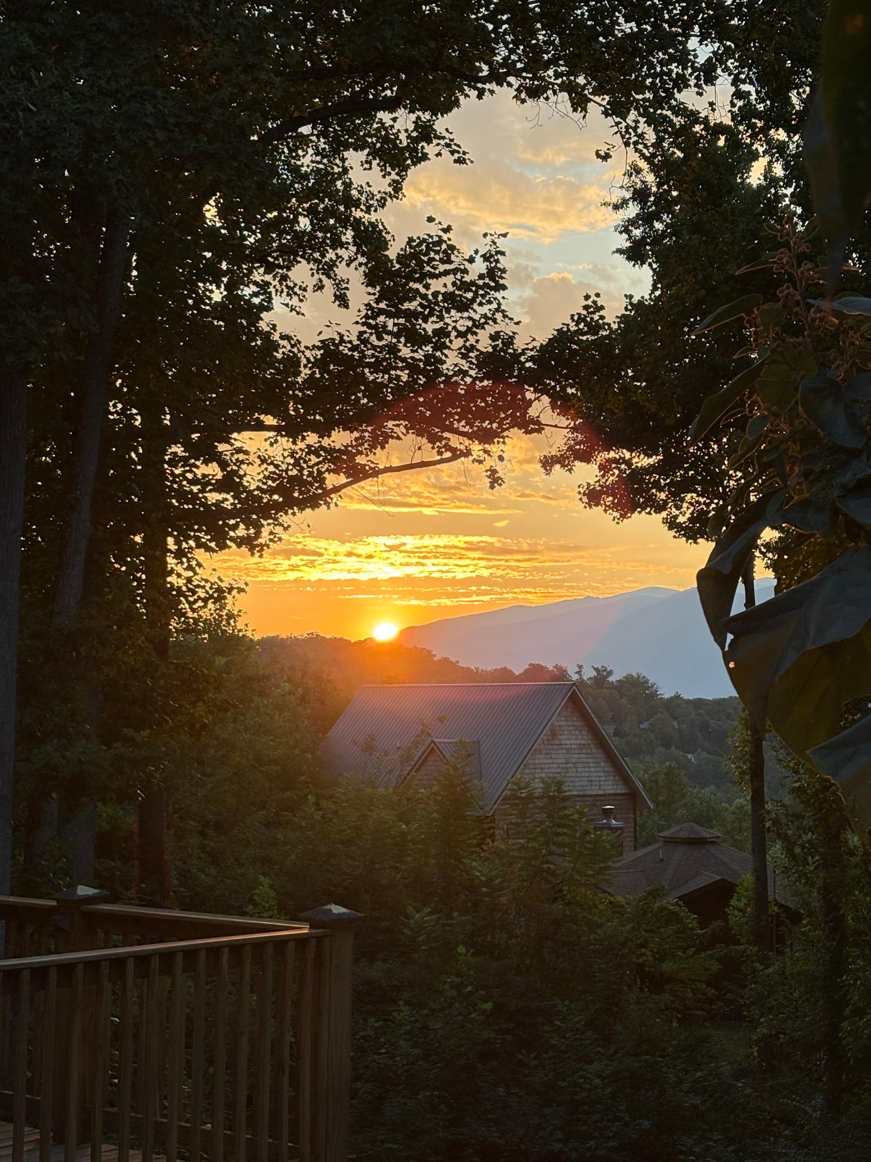 Loved sitting on the porch drinking coffee and saying my morning prayers. 