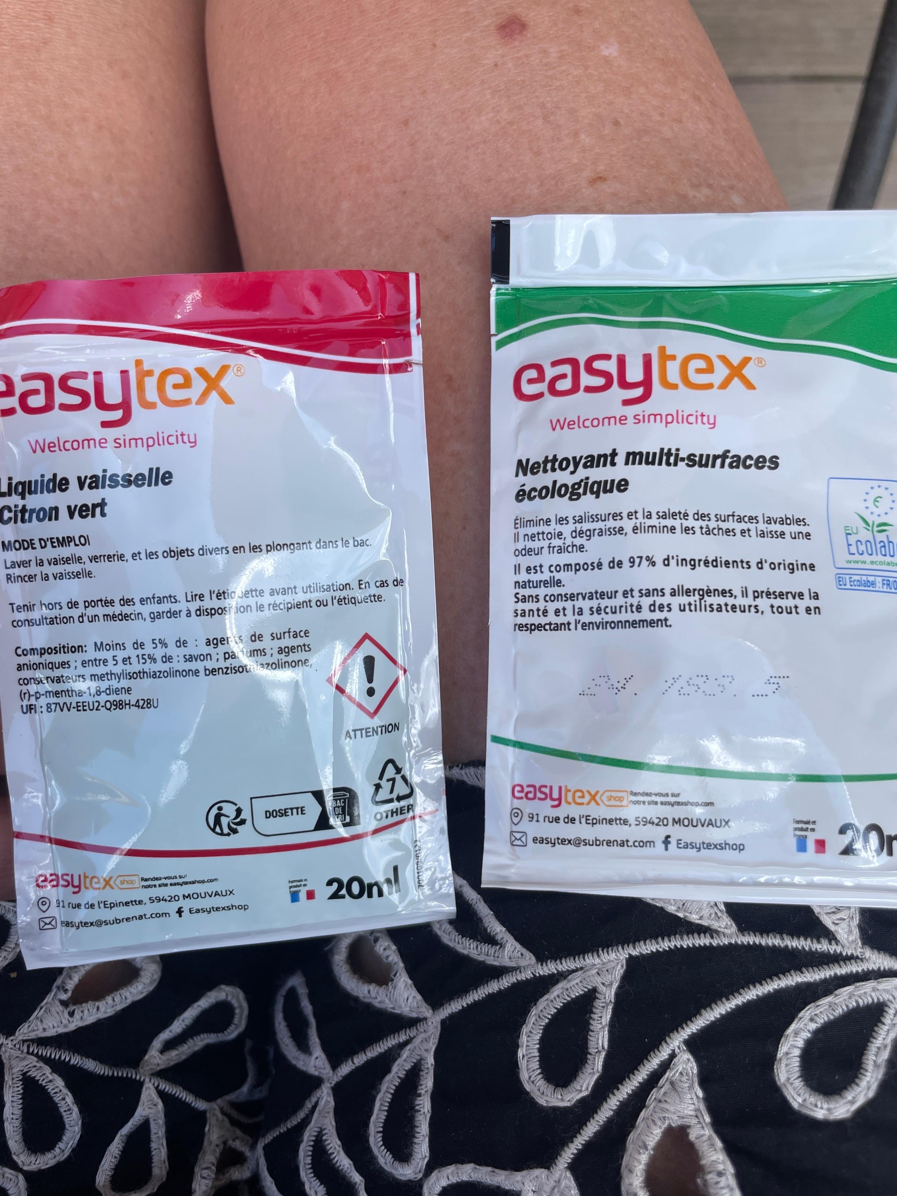 Fik hjælp af chat gbt til at finde ud af, hvad der var i de to små poser med rengøringsmiddel 