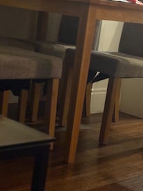 Damage to chair, which was not a problem but did not want to be charged for something that was wrong upon arrival