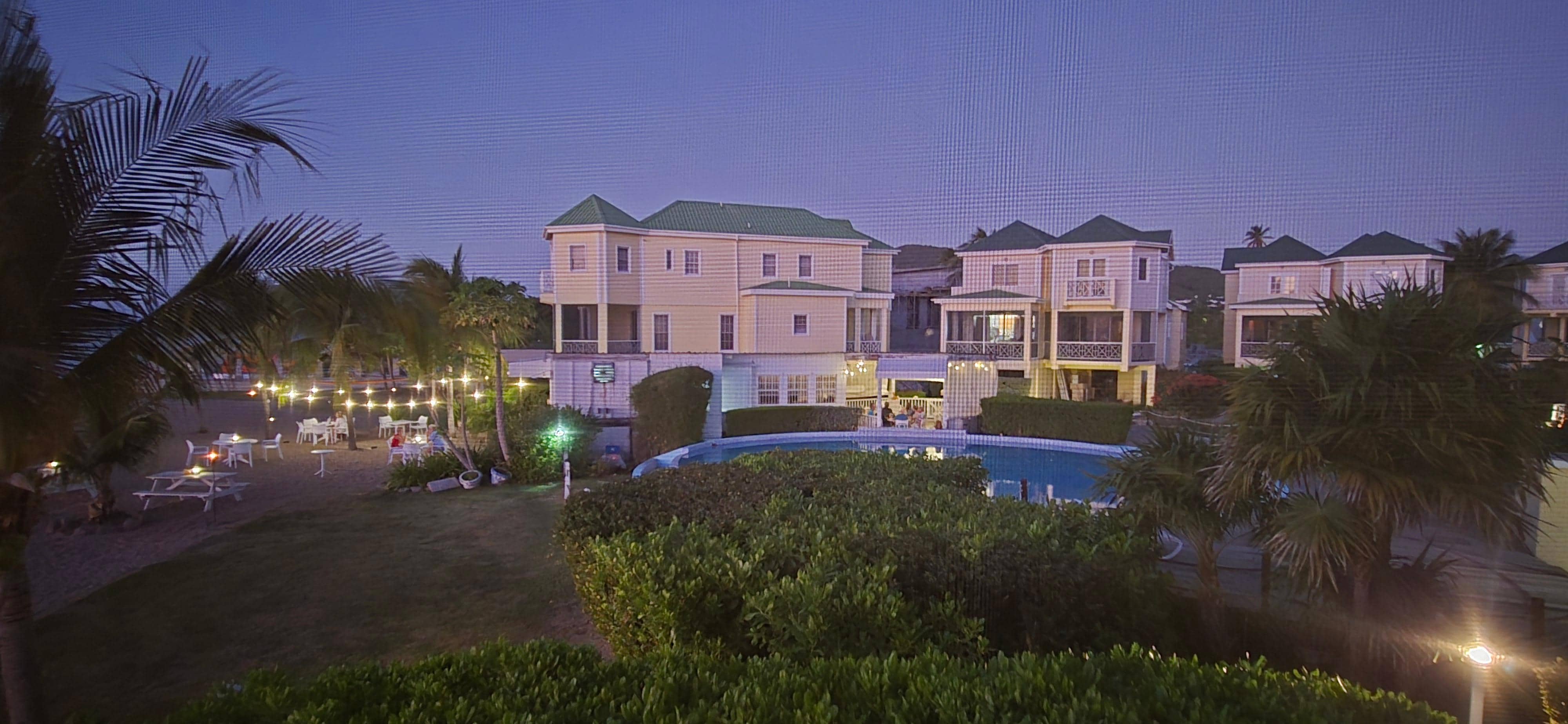 View from the covered verranda