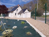 Joli terrain en pleine floraison