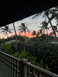 Partial sunset view from the top Lanai