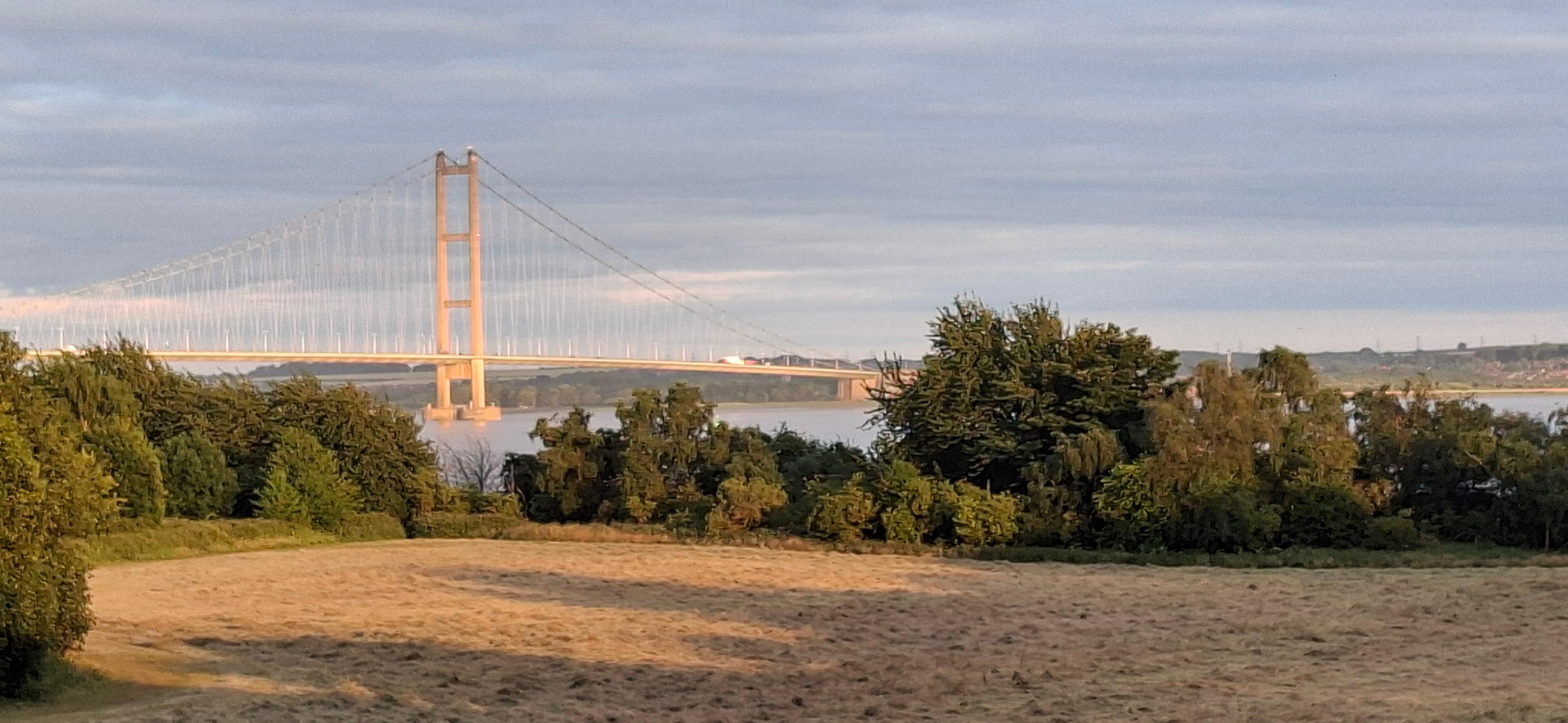 View from hotel of Humber Bridge