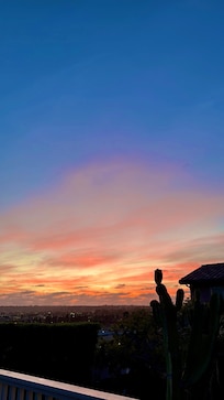 Gorgeous sunset views from porch.