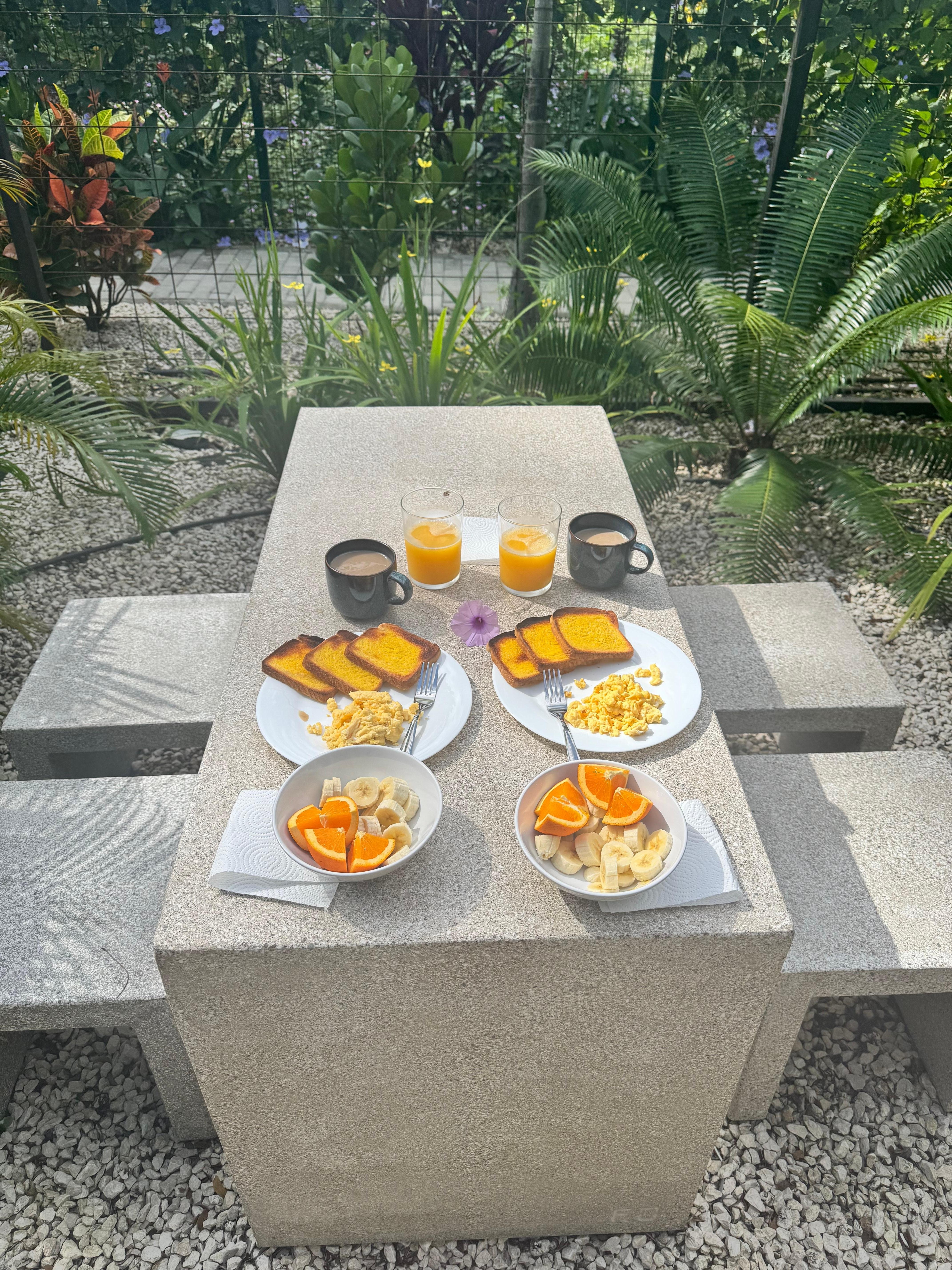 Little table outside