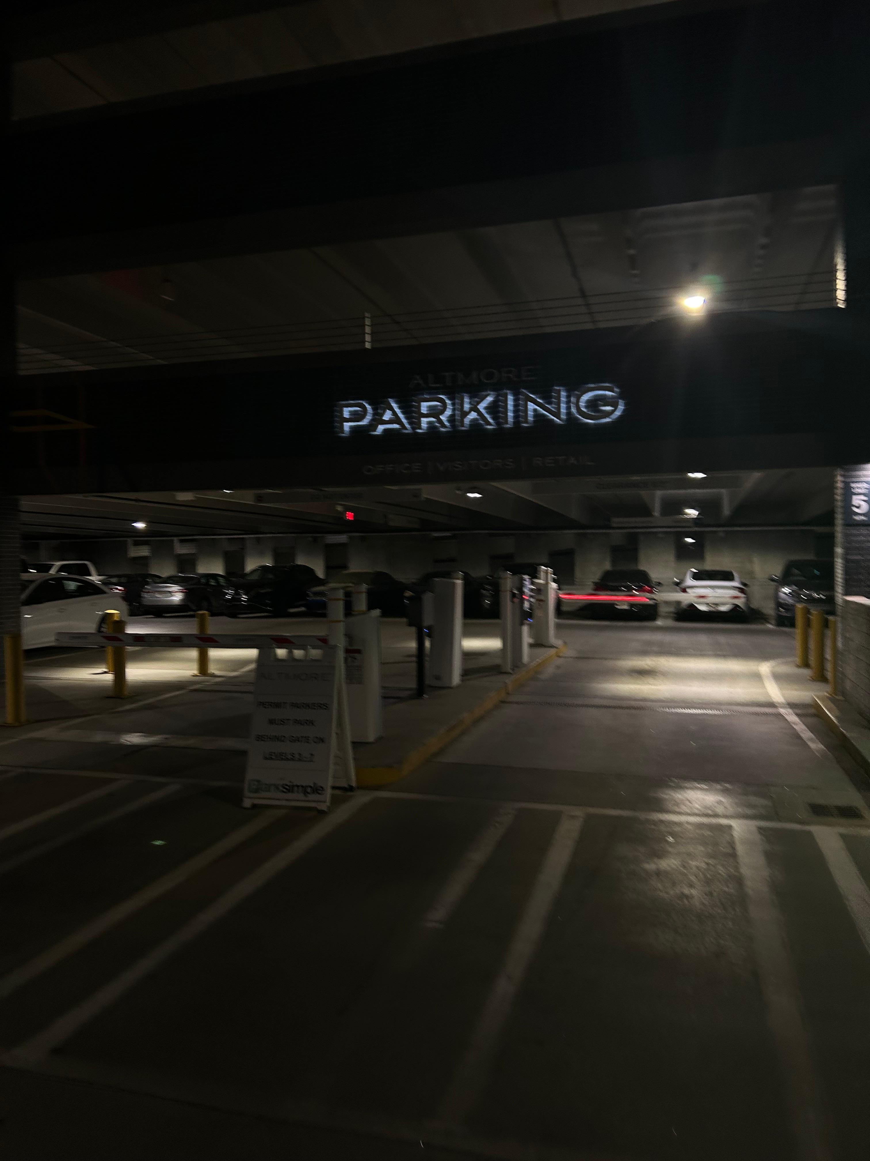 Parking garage!