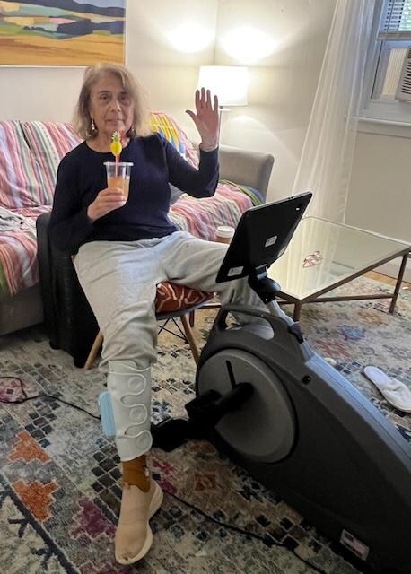 physical therapy on bike after surgery