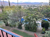 View from the open air restaurant