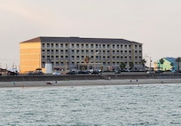 View of Best Western from Jimmy's on the Pier