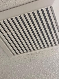 Nasty vent in the bathroom with zero hot water