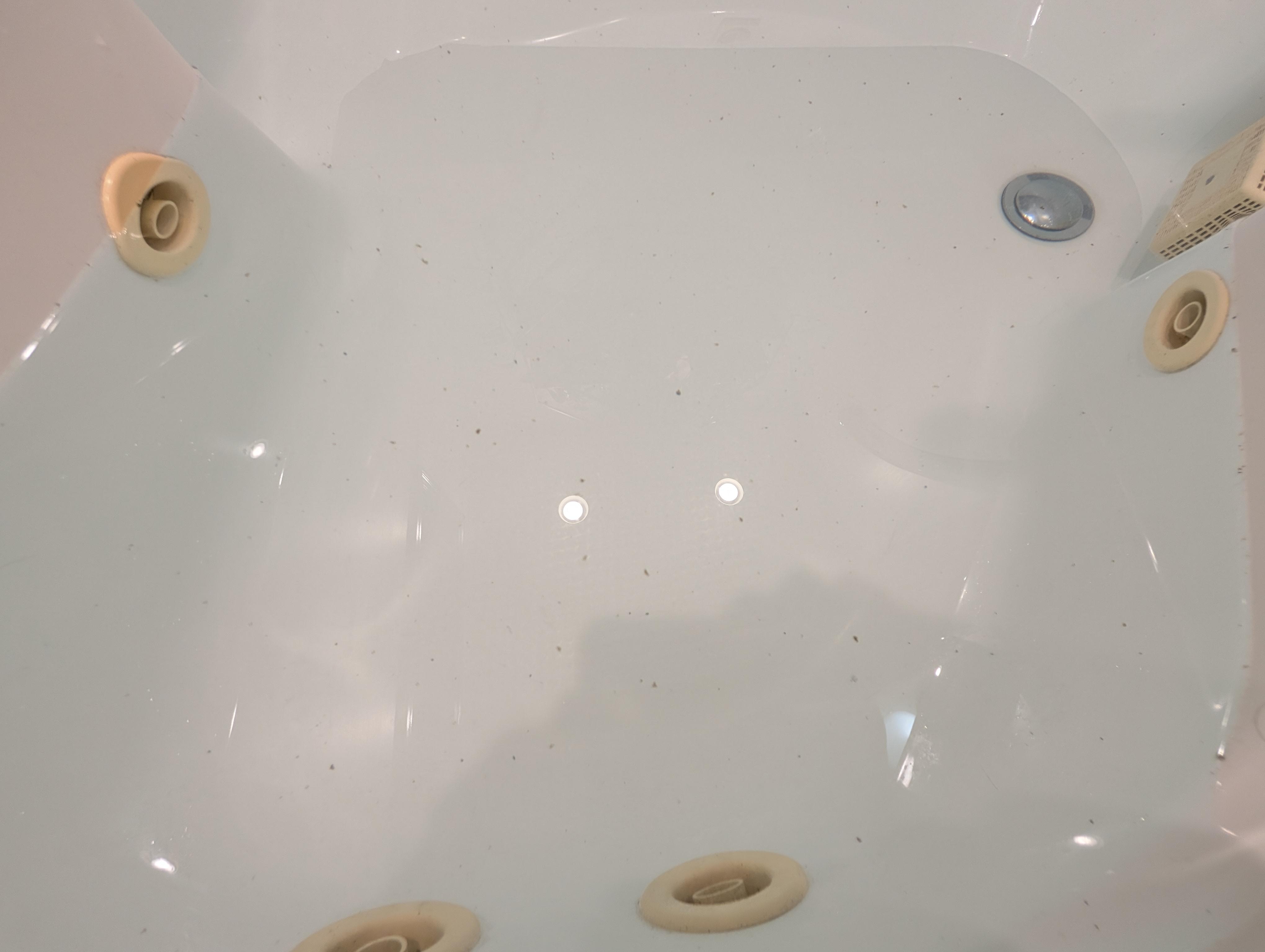Black stuff coming out of the jet tub faucet