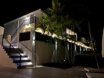 The Cove Hotel at night