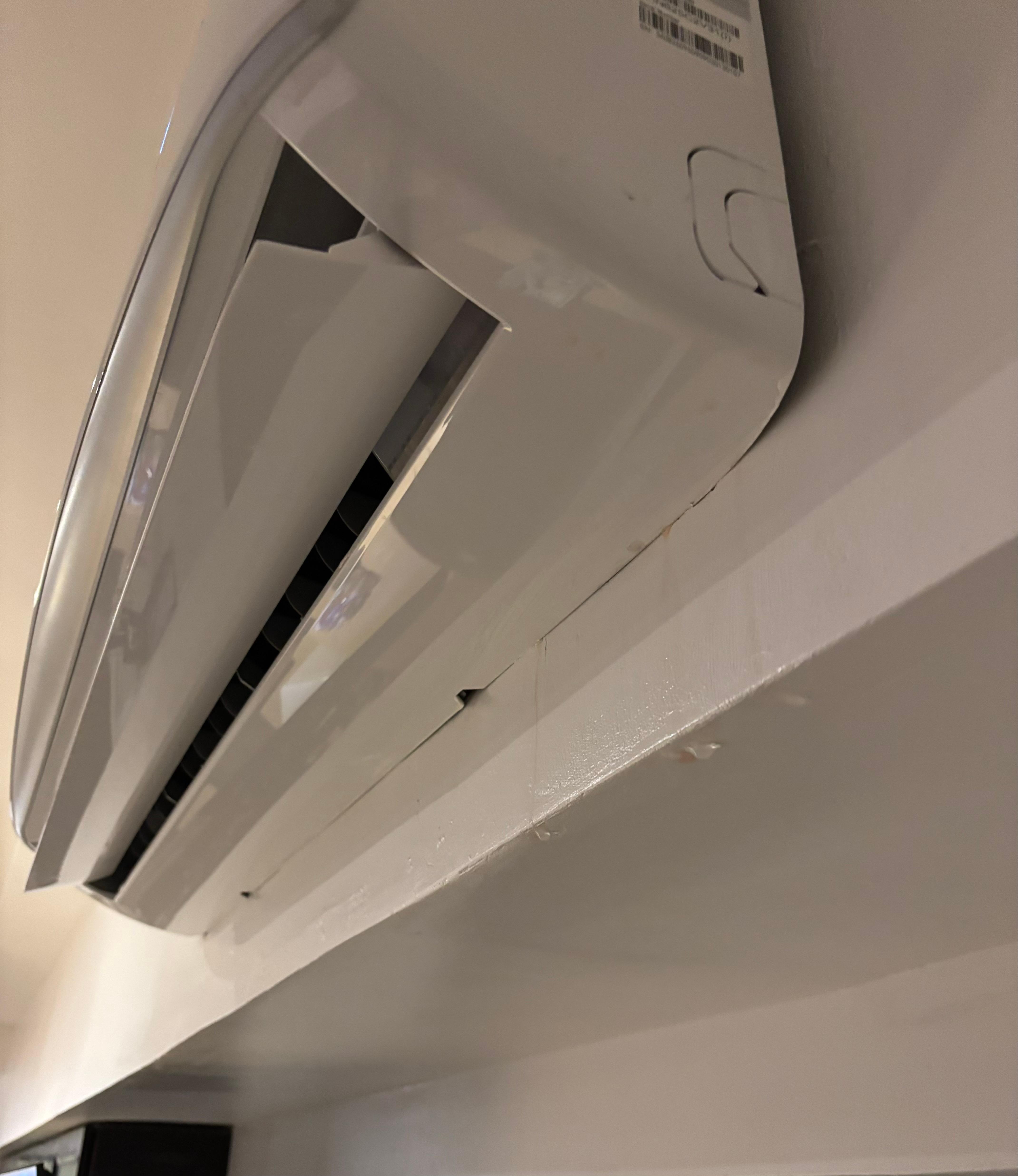 AC dropped all over our opened luggage. Whole room smelled of mold.