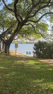 Private beach to sit at was very nice.