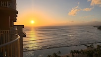 Hawaiian sunset from our balcony