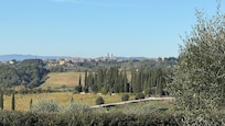 View of Sienna on distant mountaintop from the home’s side yard.