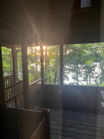 Morning view from screened porch