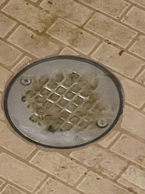 Raw sewage flooding the entire bathroom