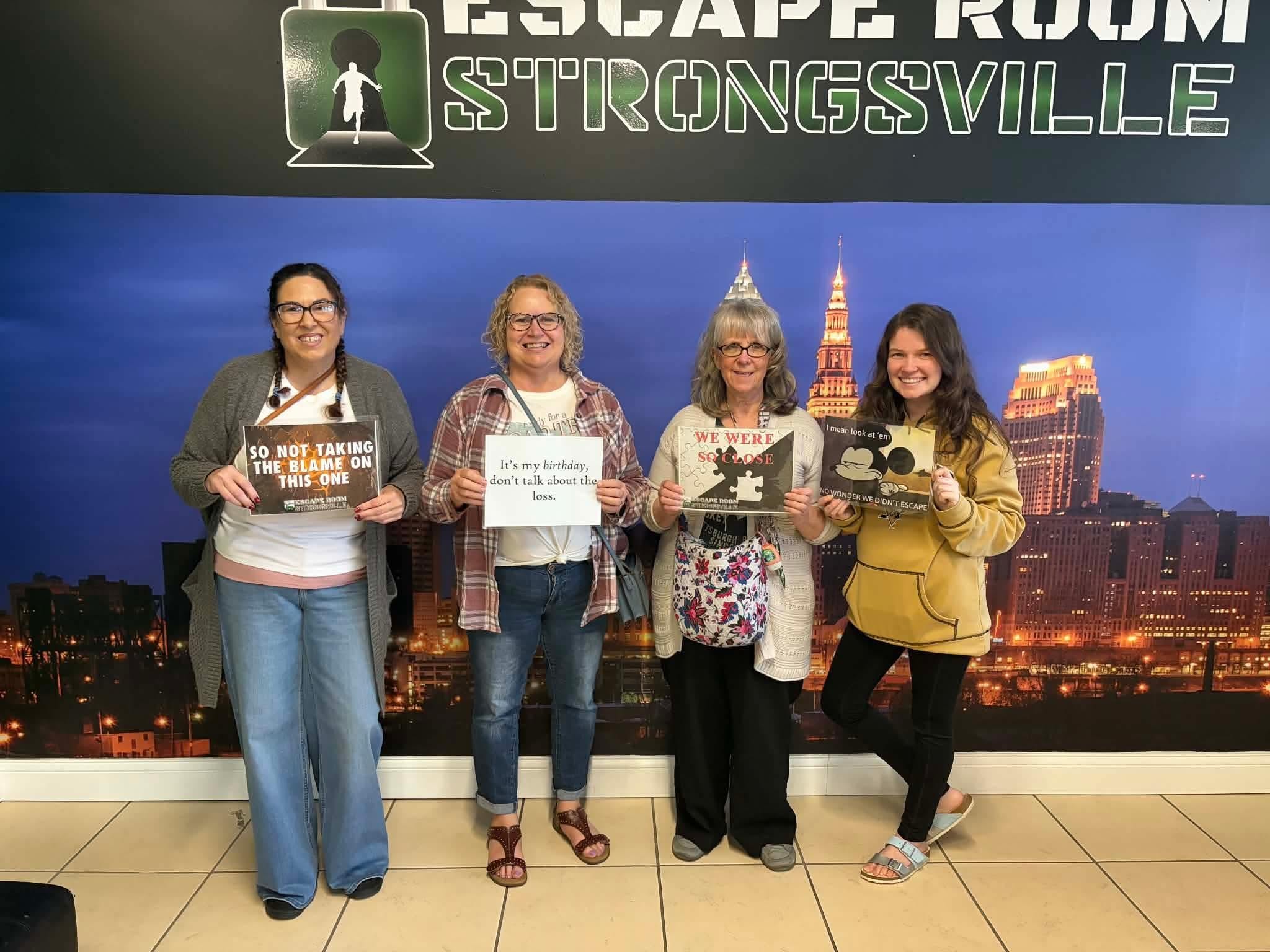 Escape room murder mystery intermediate level we made it to the second room had one more to go 