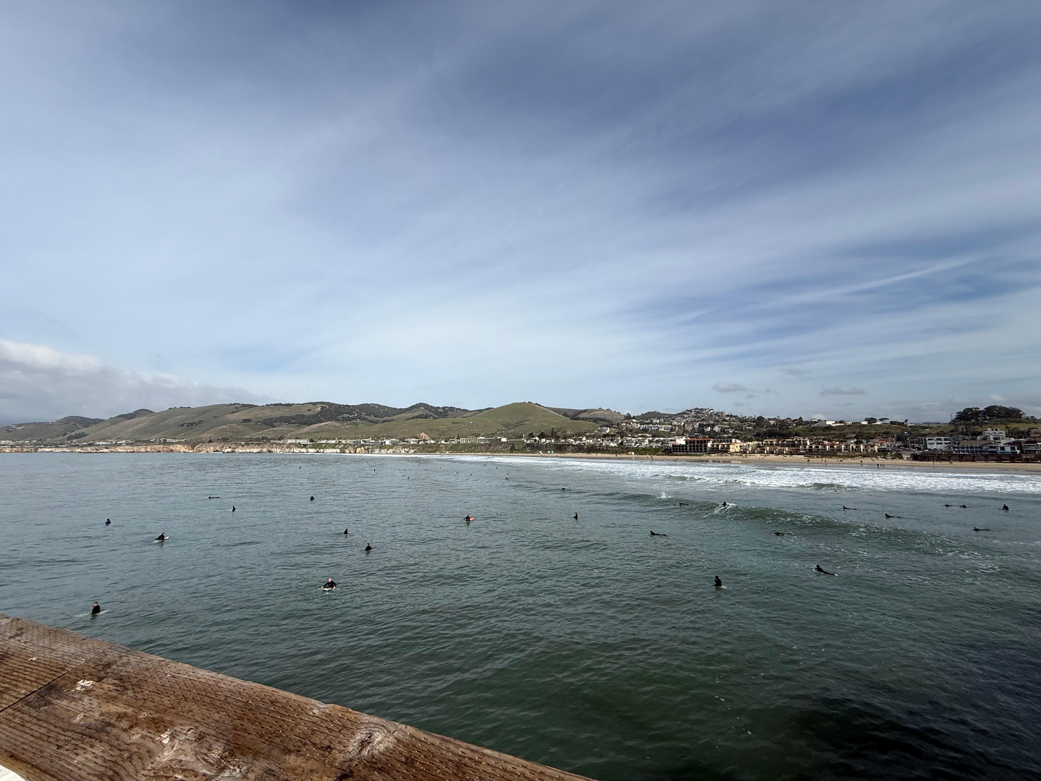 View of Pismo from the pier 