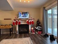 Watching a Christmas movie with the lovely decorations 🎄