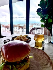 Lunch at the terrace restaurant! Delicious