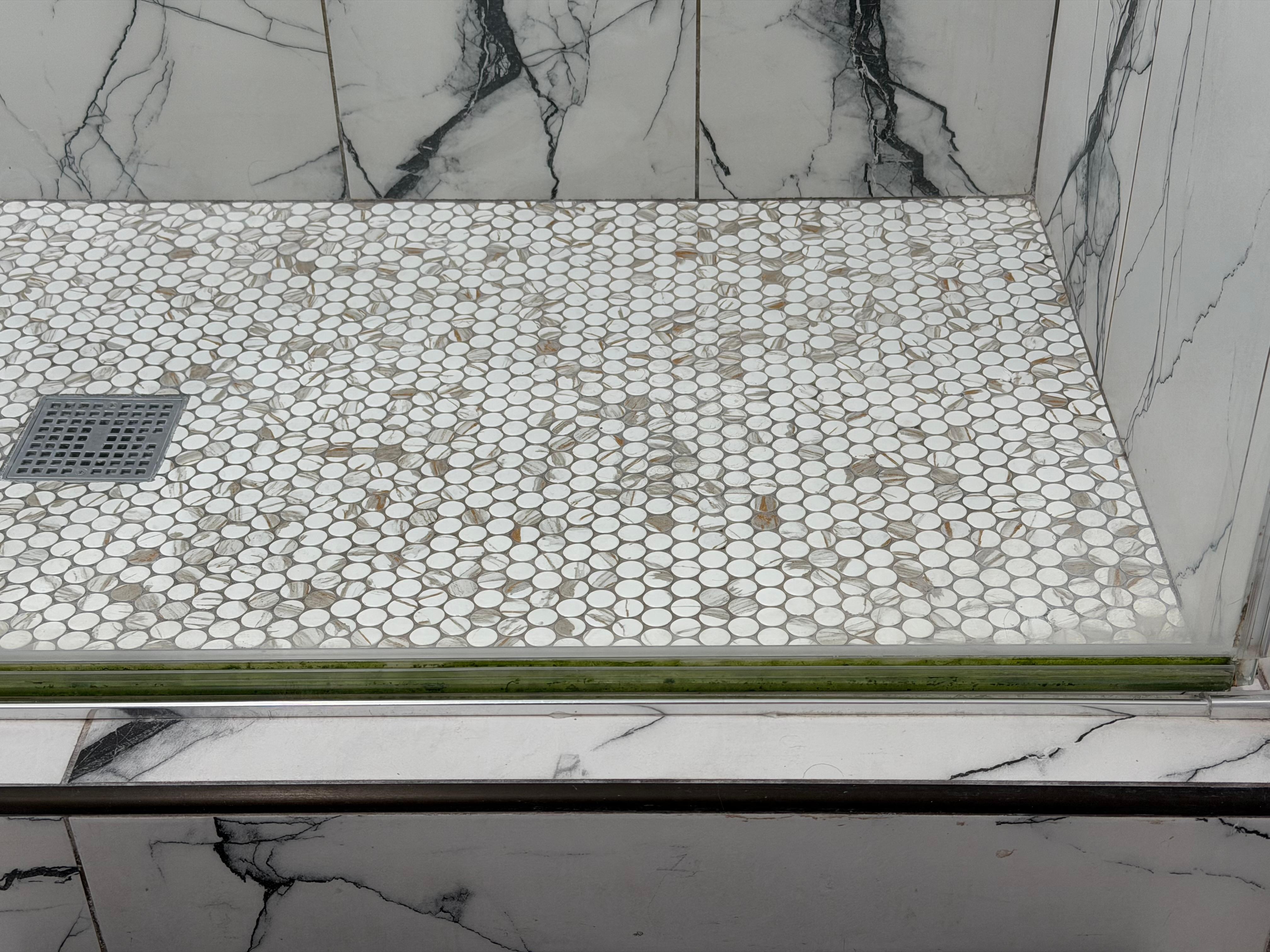 Mildew - green color at bottom of door