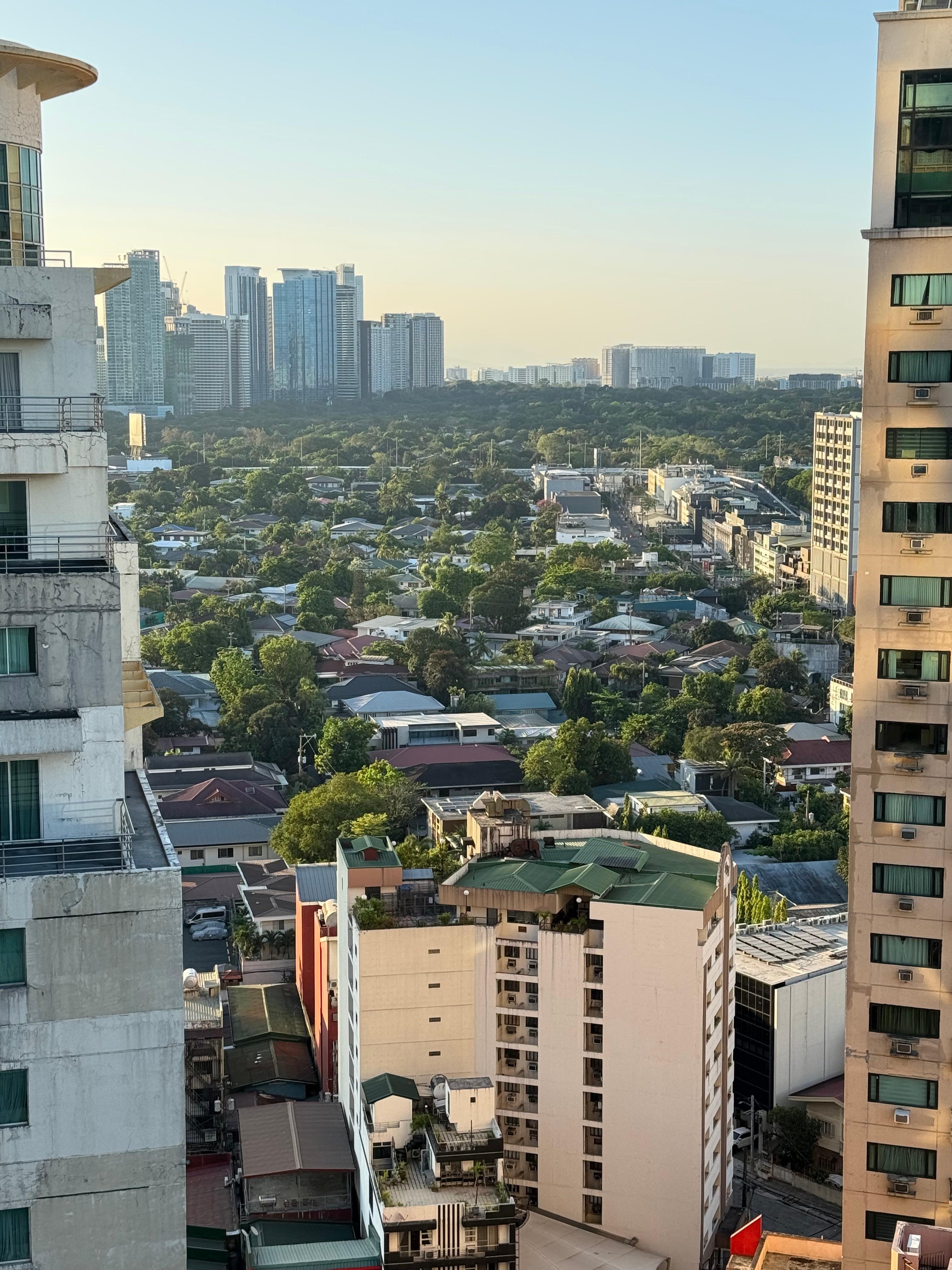 View from rooftop restaurant 
