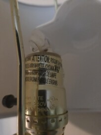 Wires hanging out of floor lamp and not useable