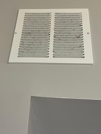 Very dusty return air vent