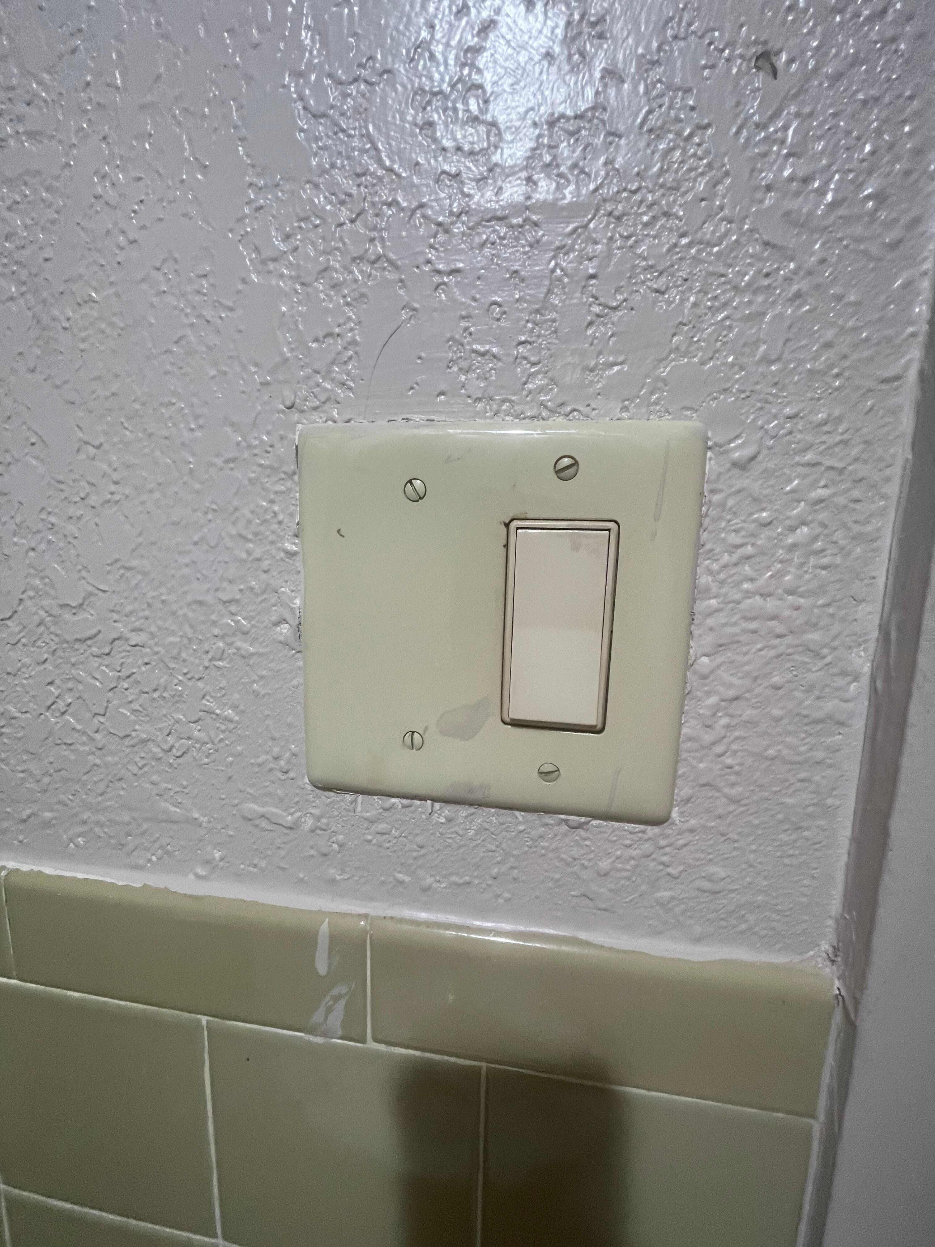 More brown stuff in light fixture.  Floors were not swept. 