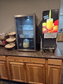 Out of juice, yogurt, fruits