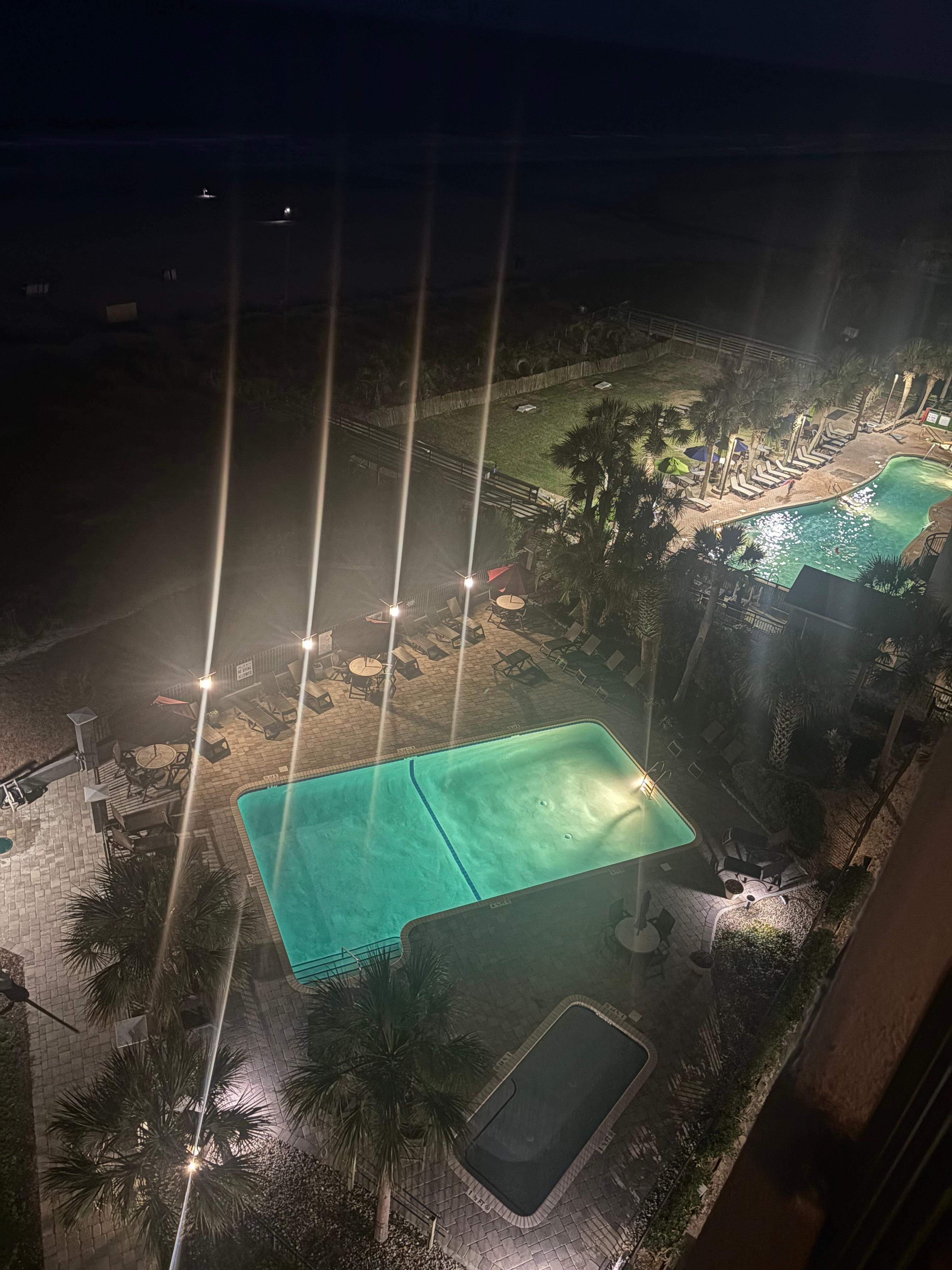View to the pool 