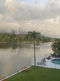 View north from the balcony