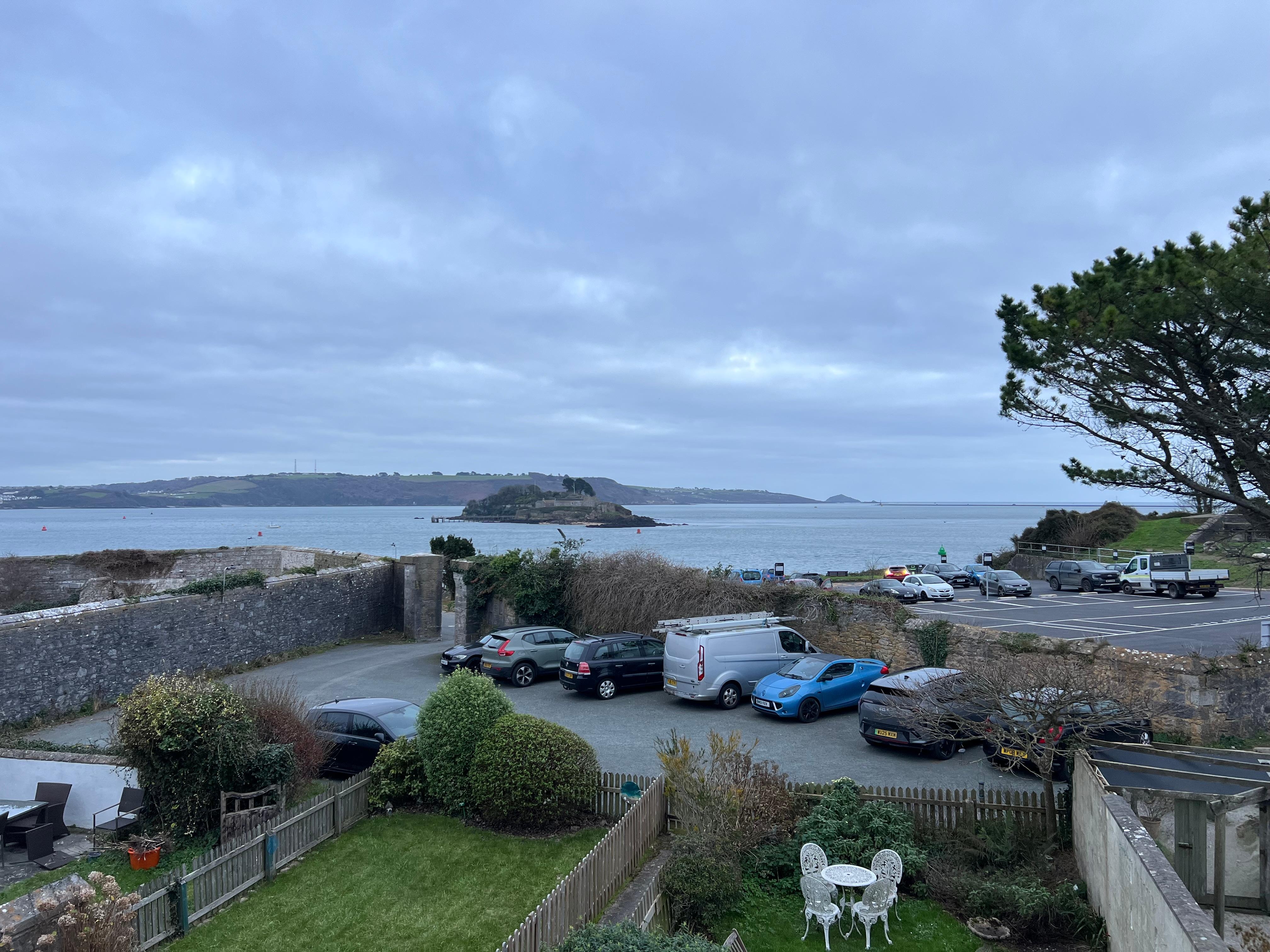 View from upstairs balcony