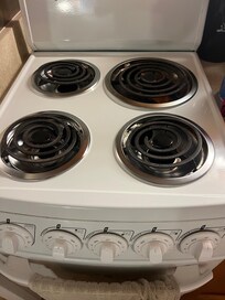 Old appliances including a XX century stove