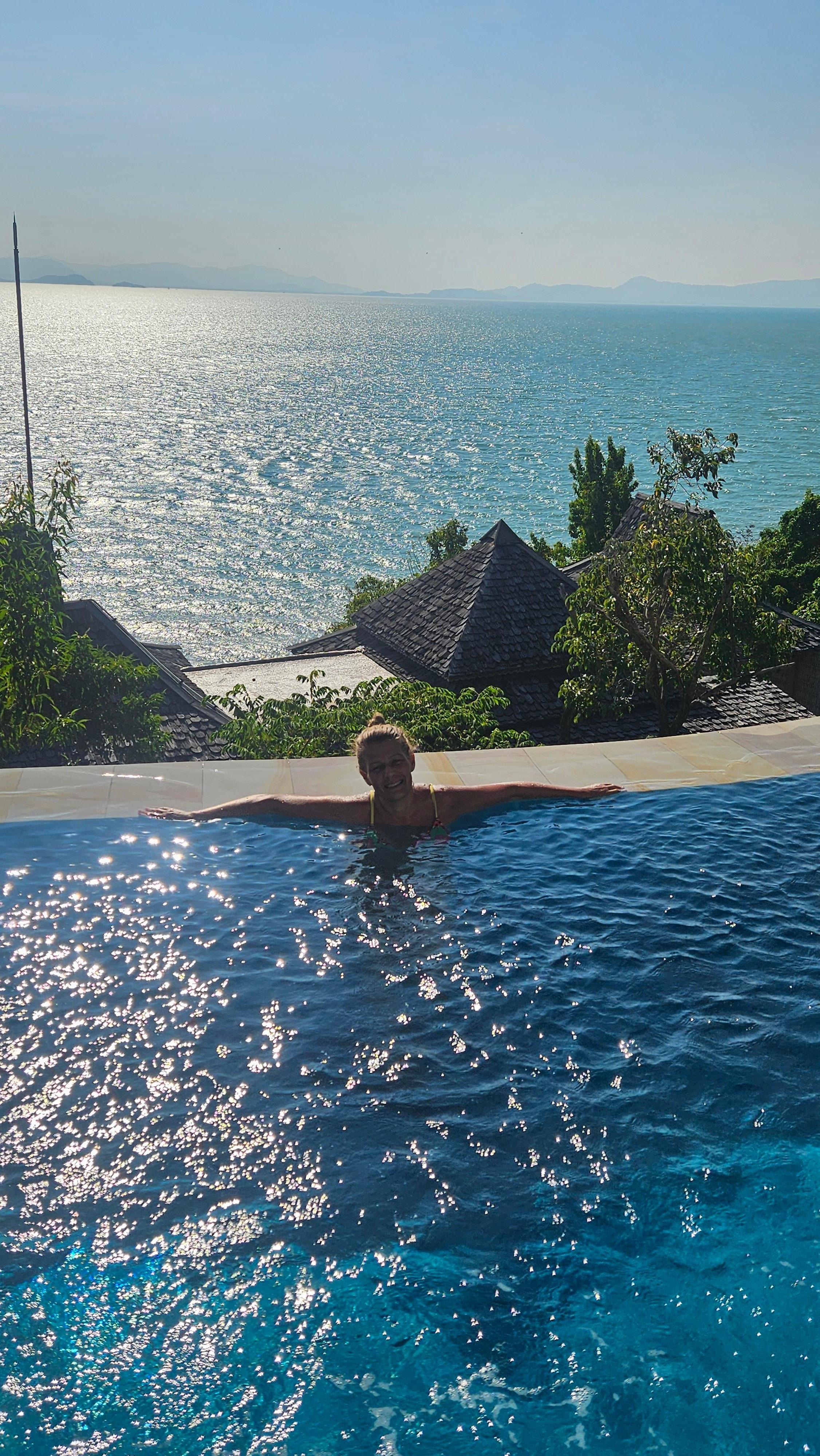 Aussicht vom Pool der Villa