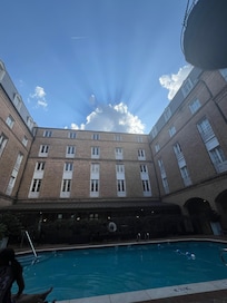 The pool area had a cool layout. Very relaxing.
