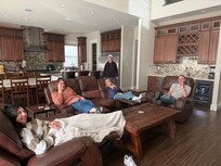 Huge living room/kitchen