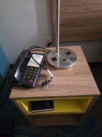 unplugged lamp, had to move table to plug in lamp