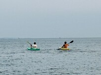 Kayaking in the cove.