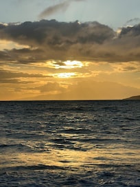 Sunset from the condo beach