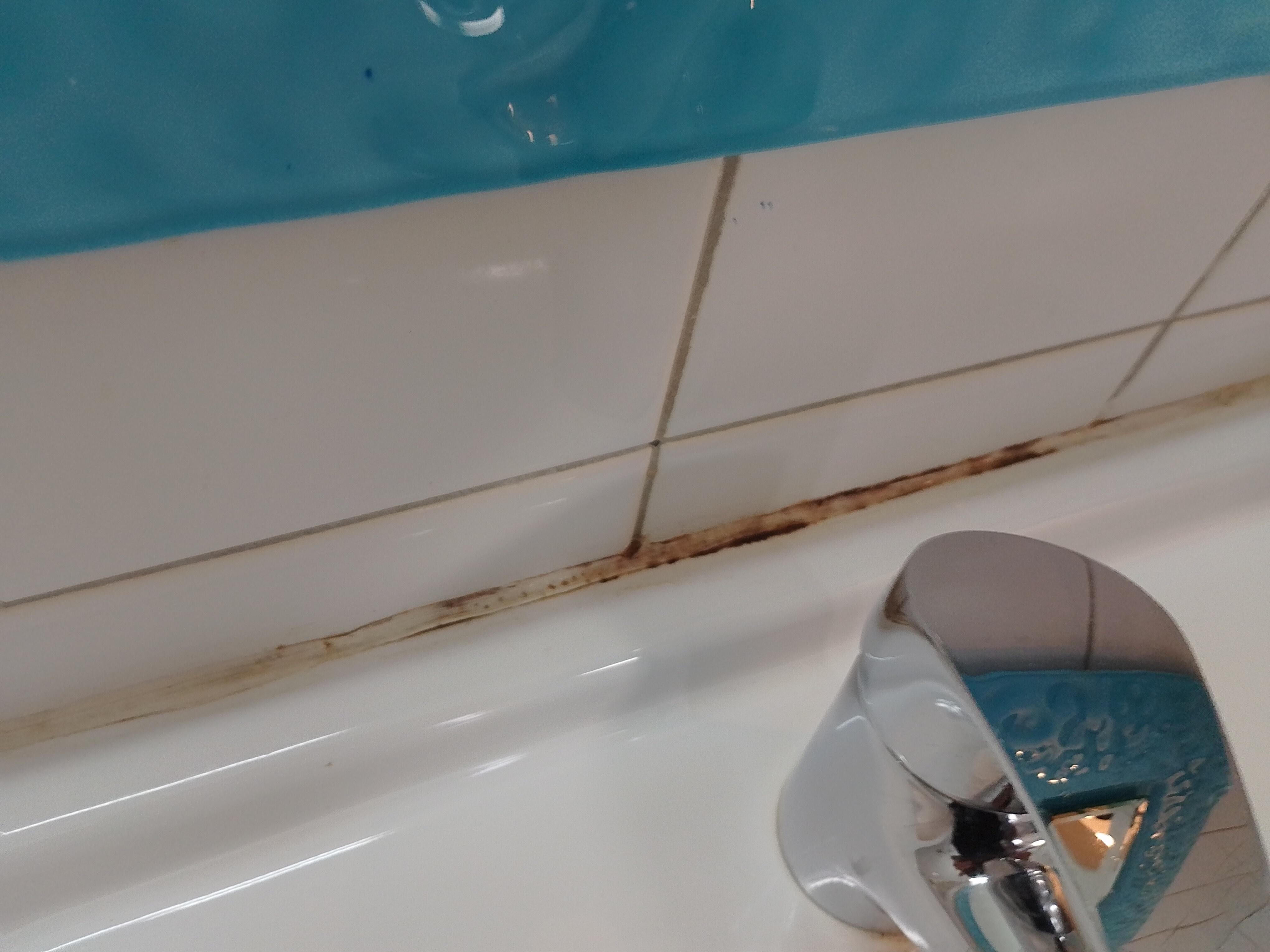 Mould around basin