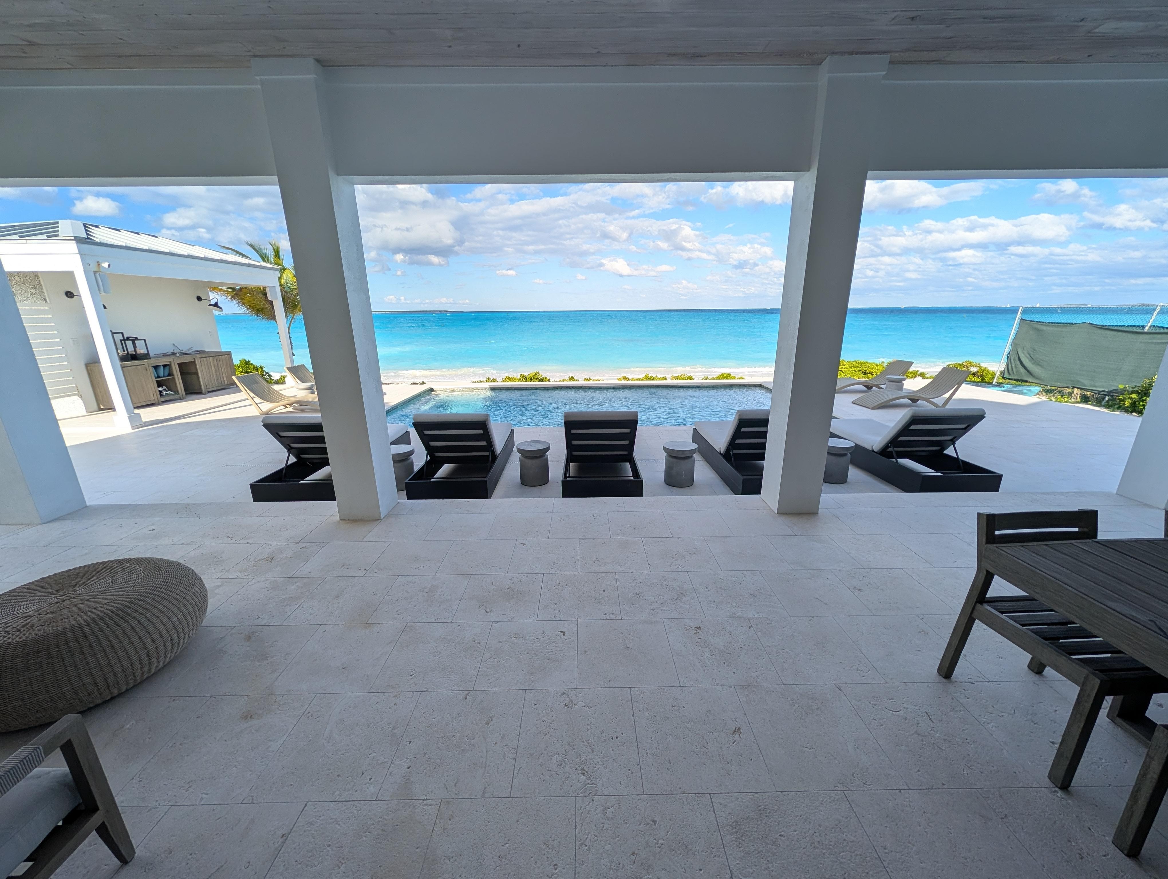 From your back door or 2 of the bedrooms