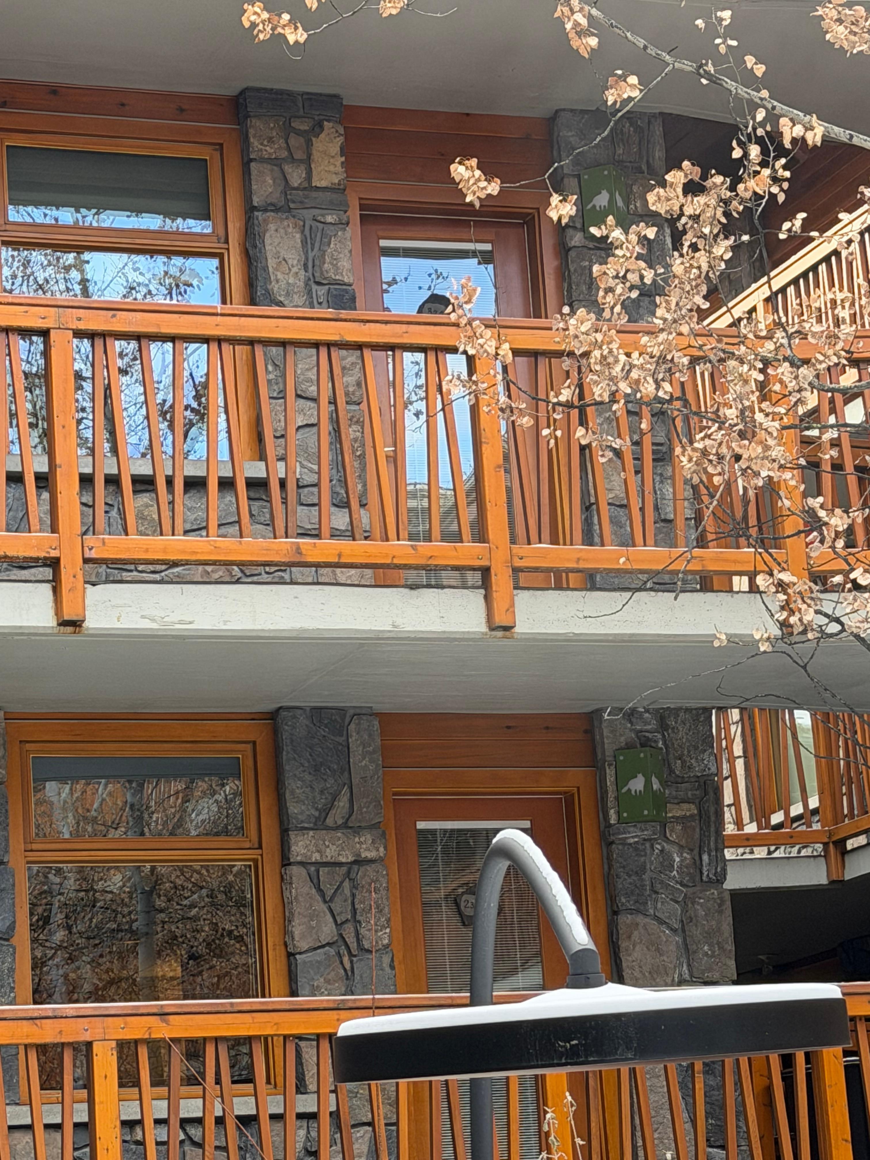 Our room from outside