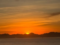 Watching amazing sunrises from room