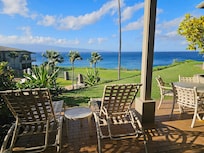 View from the sliding glass doors in the living room