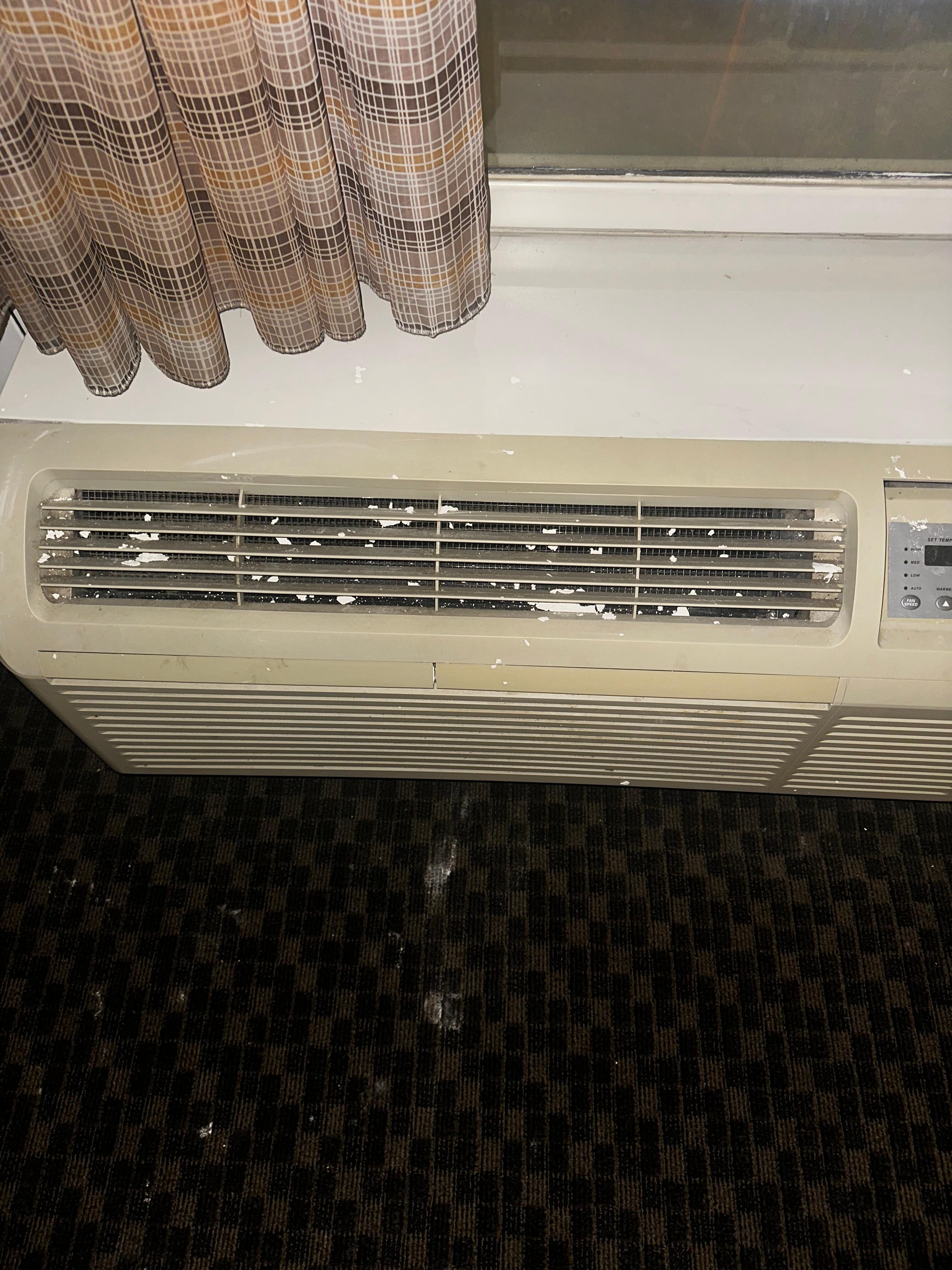 Paint chips in air conditioner 