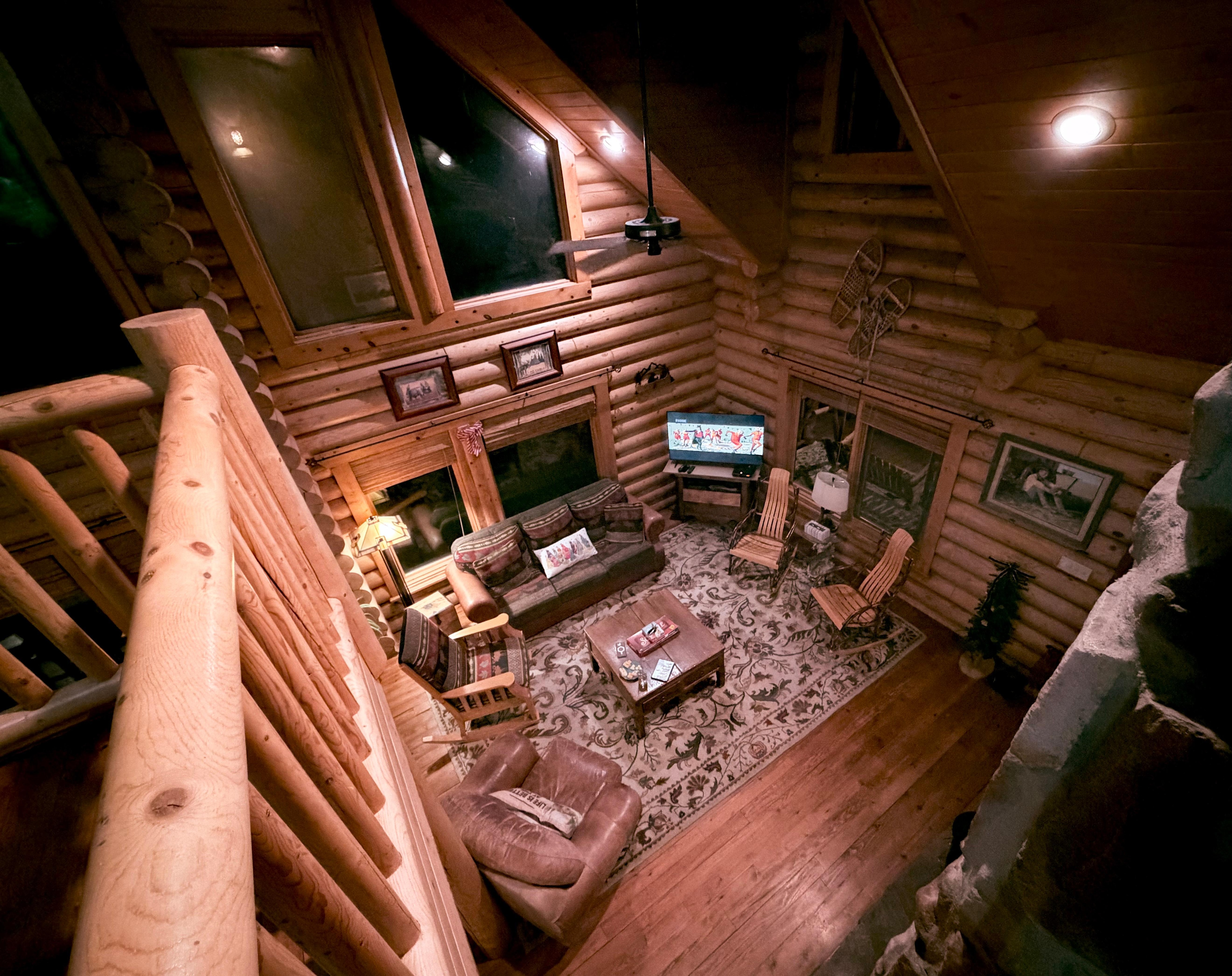 View from upstairs landing to below