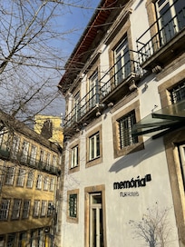 View of hotel from street